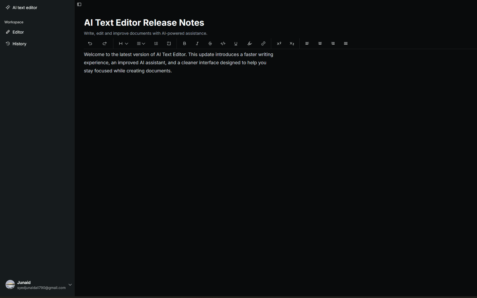 Editor preview
